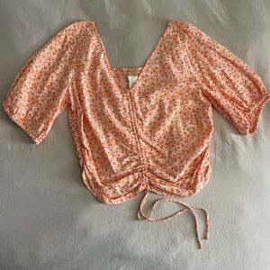 Summer Floral Top - Size: L